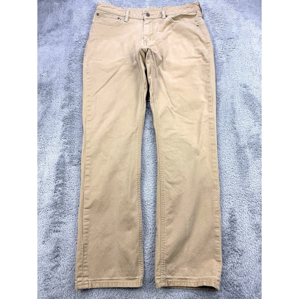 Levis 511 Pro Commuter Jeans Men 36x32 Beige Slim Fit Stretch Denim